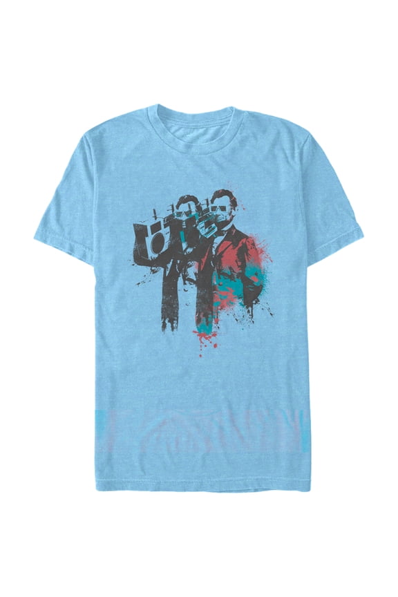 Men's Lost Gods Fourth of July Abe Lincoln Boombox Graphic T-Shirt