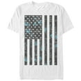 thumbnail image 1 of Men's Lost Gods Fourth of July  Flower American Flag  Graphic Tee White Small, 1 of 4