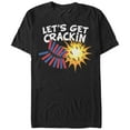 thumbnail image 1 of Men's Lost Gods Fourth of July  Get Crackin Fireworks  Graphic Tee Black 5X Large, 1 of 4