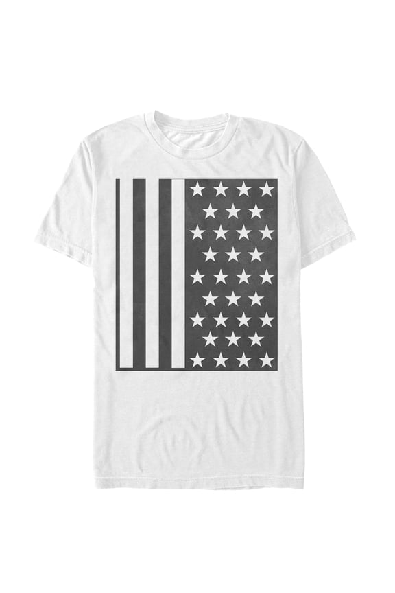 Men's Lost Gods Fourth of July Modern American Flag Graphic Tee White 3X Large