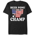 thumbnail image 1 of Men's Lost Gods Fourth of July  Pong American Flag Cup  Graphic Tee Black Medium, 1 of 4