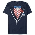 thumbnail image 1 of Men's Lost Gods Fourth of July Tuxedo Graphic Tee Navy Blue Large, 1 of 4
