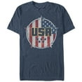 thumbnail image 1 of Men's Lost Gods Fourth of July  USA Flag Circle  Graphic Tee Navy Blue Heather Medium, 1 of 3