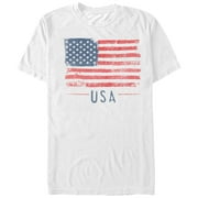 Men's Lost Gods Fourth of July USA Flag Freedom Graphic Tee White Large