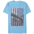 thumbnail image 1 of Men's Lost Gods Fourth of July  USA Flag NYC Skyline  Graphic T-Shirt, 1 of 3