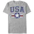 thumbnail image 1 of Men's Lost Gods Fourth of July USA Star Graphic Tee Athletic Heather 2X Large, 1 of 4