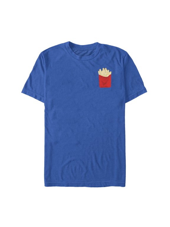 Men's Lost Gods French Fries Graphic Tee Royal Blue Small