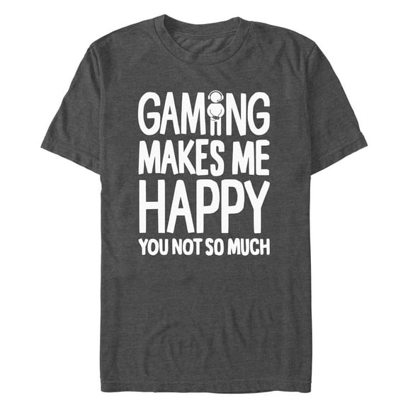 Men's Lost Gods Gaming Makes Me Happy  Graphic T-Shirt