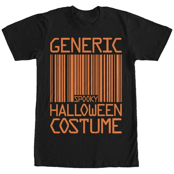 Men's Lost Gods Generic Halloween Costume  Graphic Tee Black 2X Large