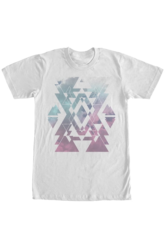 Men's Lost Gods Geometric Clouds  Graphic Tee White Medium