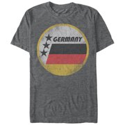 Mens Lost Gods Germany Flag Circle Graphic Tee Charcoal Heather Large