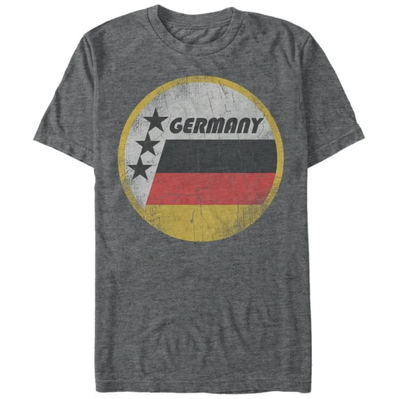 Men's Lost Gods Germany Flag Circle Graphic Tee Charcoal Heather X Large