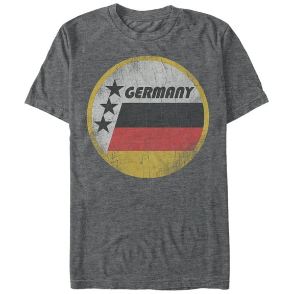 Men's Lost Gods Germany Flag Circle  Graphic Tee Charcoal Heather X Large