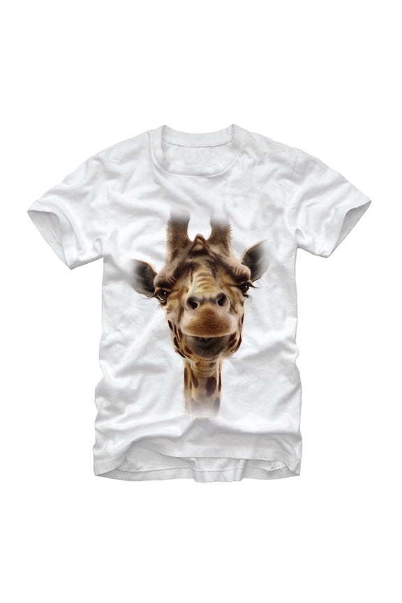 Men's Lost Gods Giraffe  Graphic Tee White 2X Large