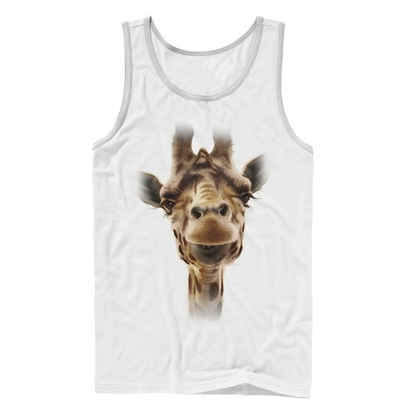 Men's Lost Gods Giraffe  Tank Top White X Large