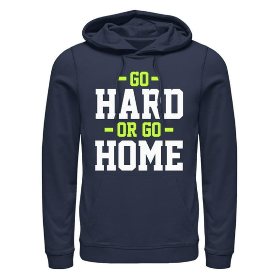 Men's Lost Gods Go Hard or Go Home  Pull Over Hoodie