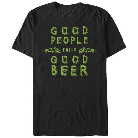 Men's Lost Gods Good People Good Beer T-shirt XXXX-Large Black