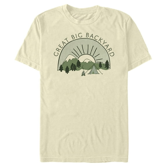 Men's Lost Gods Great Big Backyard View Graphic Tee Cream Large