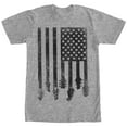 thumbnail image 1 of Men's Lost Gods Guitar American Flag  Graphic Tee Athletic Heather X Large, 1 of 4