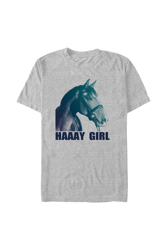 Men's Lost Gods Haaay Girl Horse Graphic T-Shirt Big & Tall