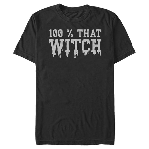 Men's Lost Gods Halloween 100% That Witch Graphic Tee Black X Large