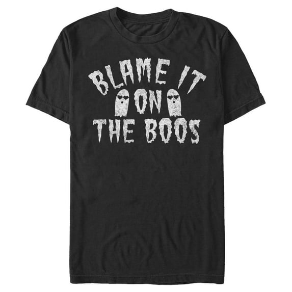 Men's Lost Gods Halloween Blame It on the Boos Graphic Tee Black 3X Large