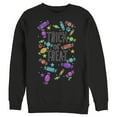 thumbnail image 1 of Men's Lost Gods Halloween Candy Explosion  Sweatshirt Black Large, 1 of 4