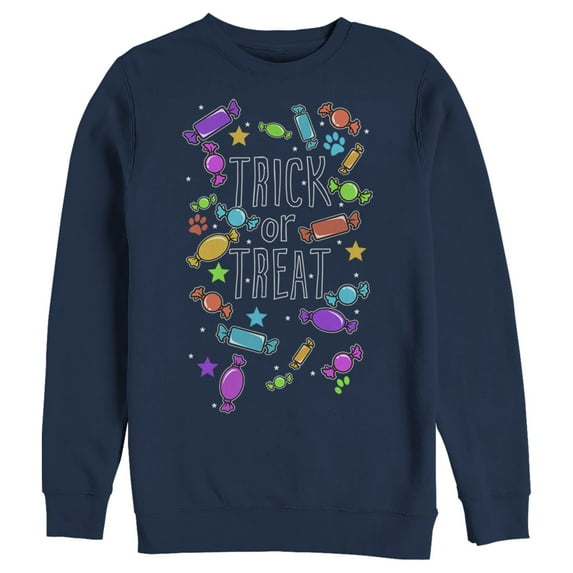 Men's Lost Gods Halloween Candy Explosion Sweatshirt Navy Blue 2X Large