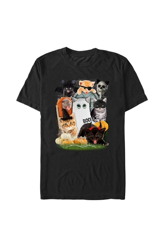 Men's Lost Gods Halloween Costume Cats Graphic T-Shirt