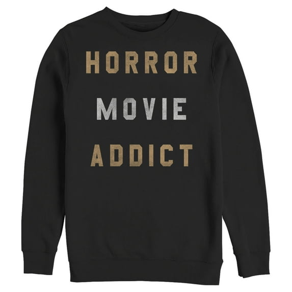 Men's Lost Gods Halloween Horror Movie Addict Sweatshirt Black Medium