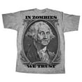 thumbnail image 1 of Men's Lost Gods Halloween In Zombies We Trust  Graphic Tee Athletic Heather Large, 1 of 4