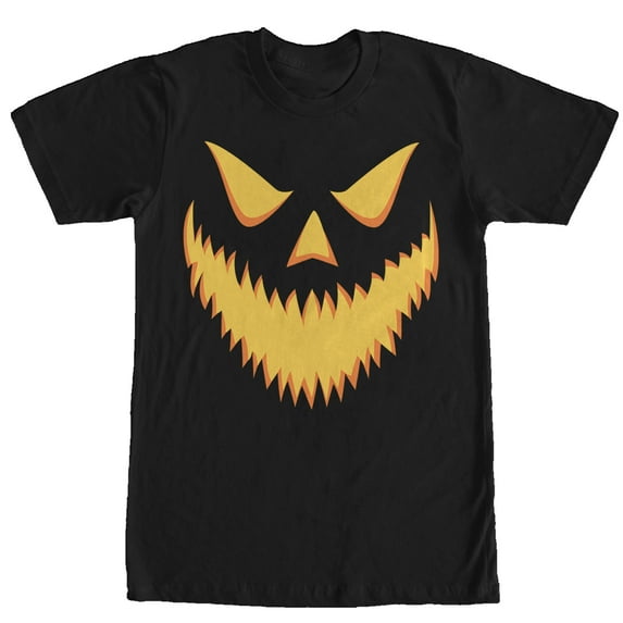 Men's Lost Gods Halloween Jack-o'-Lantern Grin Graphic Tee Black 2X Large