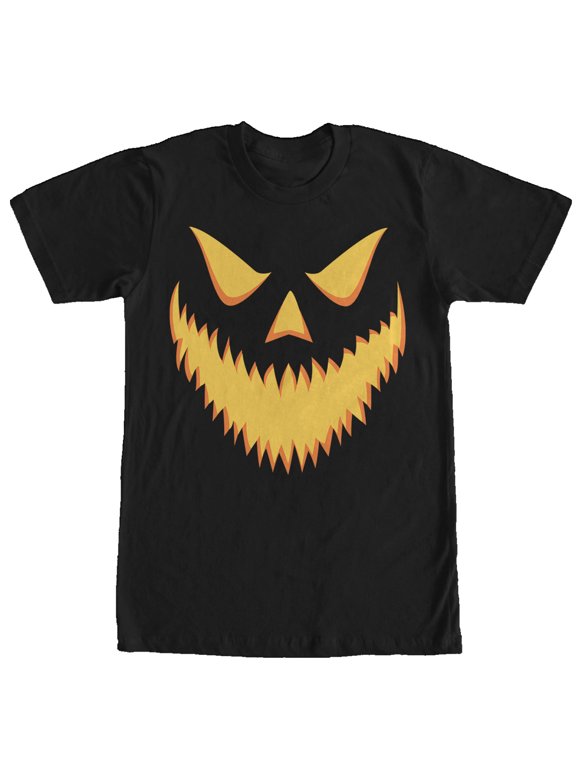 Men's Lost Gods Halloween Jack-o'-Lantern Grin Graphic Tee Black Large