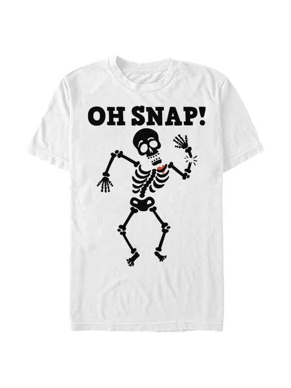 Men's Lost Gods Halloween Oh Snap Graphic Tee White Small