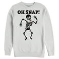 thumbnail image 1 of Men's Lost Gods Halloween Oh Snap  Sweatshirt White 2X Large, 1 of 4