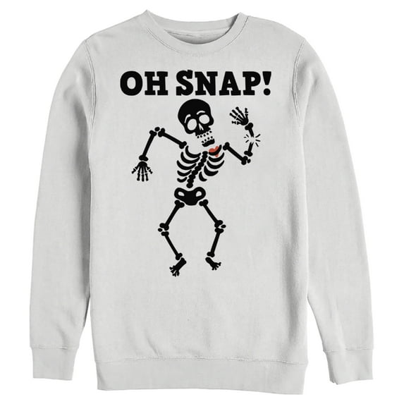 Men's Lost Gods Halloween Oh Snap Sweatshirt White Large