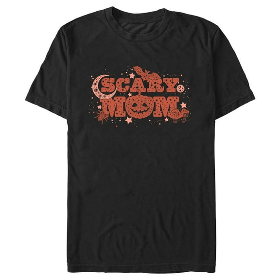 Men's Lost Gods Halloween Scary Mom  Graphic Tee Black Small