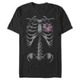 thumbnail image 1 of Men's Lost Gods Halloween Skeleton Rib Cage Heart  Graphic Tee Black Medium, 1 of 5