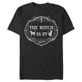 thumbnail image 1 of Men's Lost Gods Halloween The Witch Is In Cats  Graphic Tee Black 3X Large, 1 of 5