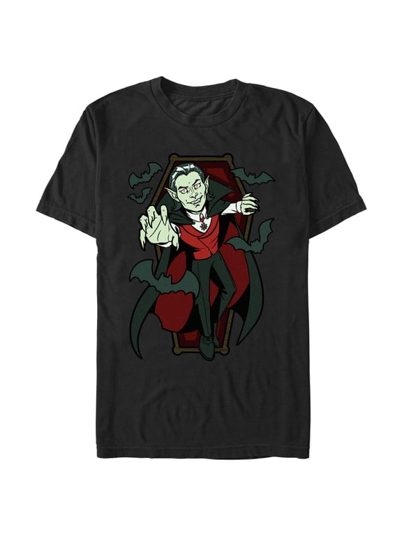 Men's Lost Gods Halloween Vampire Scene Graphic Tee Black Large