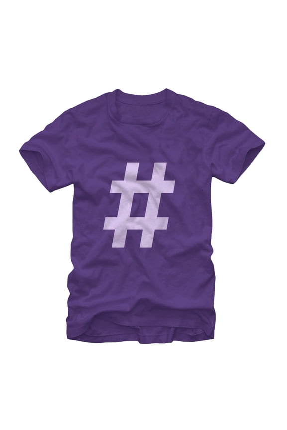 Men's Lost Gods Hashtag Graphic Tee Purple Medium