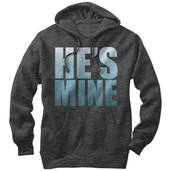 Men's Lost Gods He's Mine Pull Over Hoodie Charcoal Heather Medium