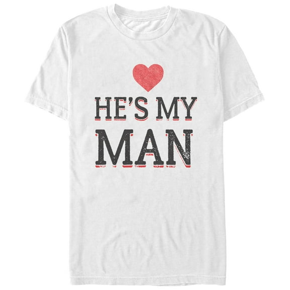 Men's Lost Gods He's My Man Graphic Tee White X Large