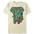 thumbnail image 1 of Men's Lost Gods Henna Elephant Print  Graphic Tee Cream Medium, 1 of 3