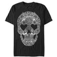 thumbnail image 1 of Men's Lost Gods Henna Grinning Skull Print  Graphic Tee Black 2X Large, 1 of 4