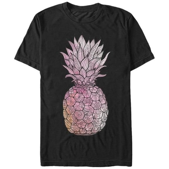 Men's Lost Gods Henna Pineapple  Graphic Tee Black Large
