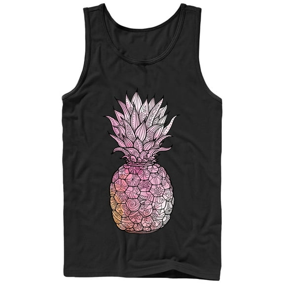 Men's Lost Gods Henna Pineapple Tank Top Black Large