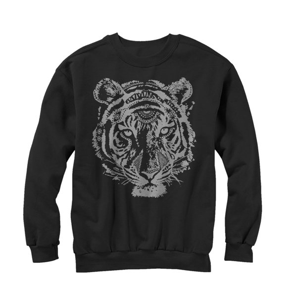 Men's Lost Gods Henna Tiger  Sweatshirt Black Large