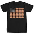 thumbnail image 1 of Men's Lost Gods Hot Dog American Flag  Graphic Tee Black Medium, 1 of 4