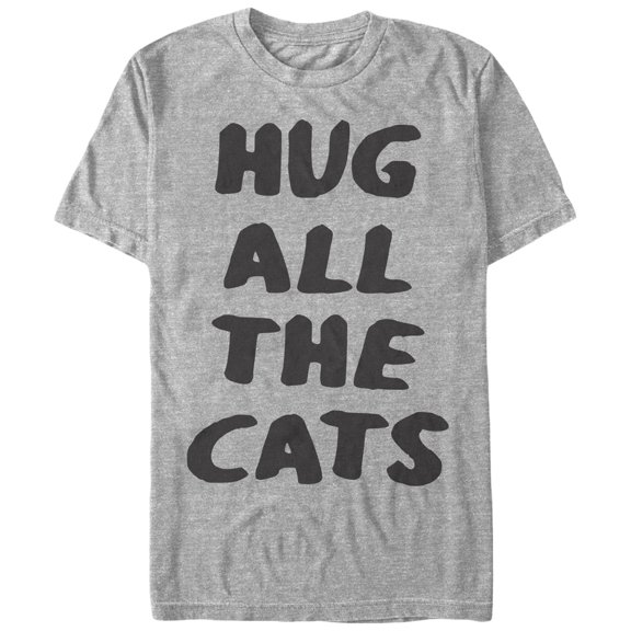 Men's Lost Gods Hug All the Cats Graphic Tee Athletic Heather X Large